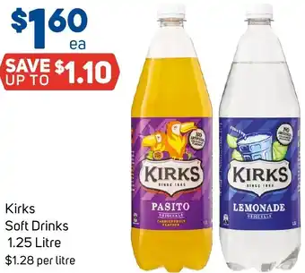 Foodland Kirks Soft Drinks 1.25 Litre offer