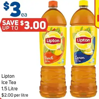 Foodland Lipton Ice Tea 1.5 Litre offer