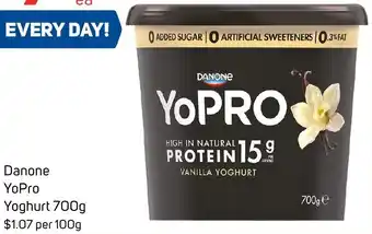 Foodland Danone YoPro Yoghurt 700g offer