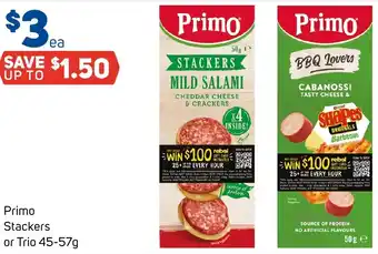 Foodland Primo Stackers or Trio 45-57g offer