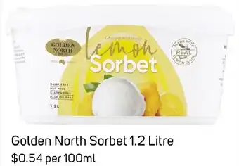 Foodland Golden North Sorbet 1.2 Litre offer