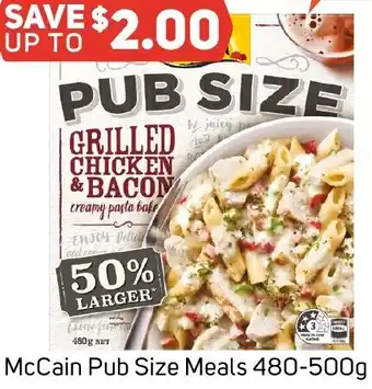 Foodland McCain Pub Size Meals 480-500g offer