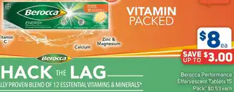 Berocca Performance Effervescent Tablets 15 Pack