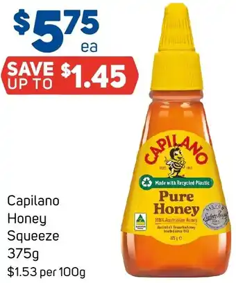 Foodland Capilano Honey Squeeze 375g offer