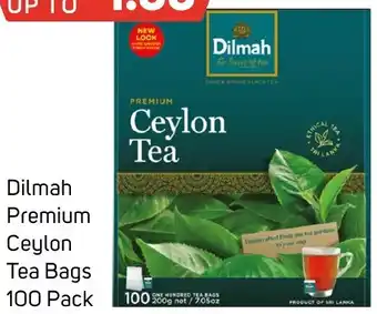 Foodland Dilmah Premium Ceylon Tea Bags 100 Pack offer