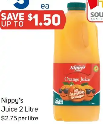 Foodland Nippy's Juice 2 Litre offer