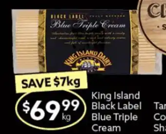 Ritchies King Island Black Label Blue Triple Cream offer