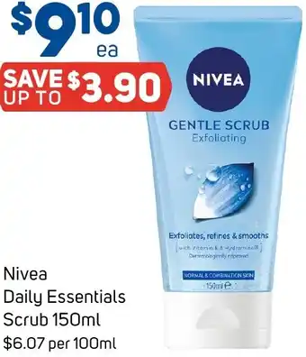 Foodland Nivea Daily Essentials Scrub 150ml offer