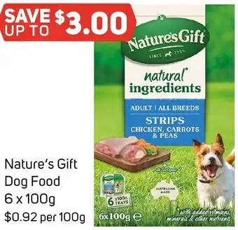 Foodland Nature's Gift Dog Food 6 x 100g offer