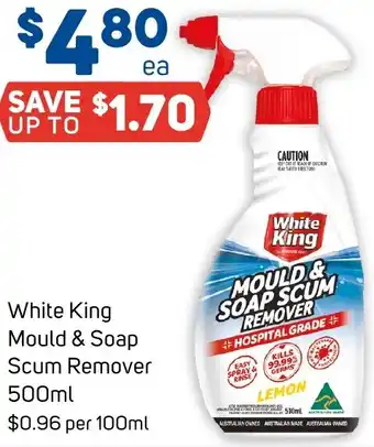 Foodland White King Mould & Soap Scum Remover 500ml offer