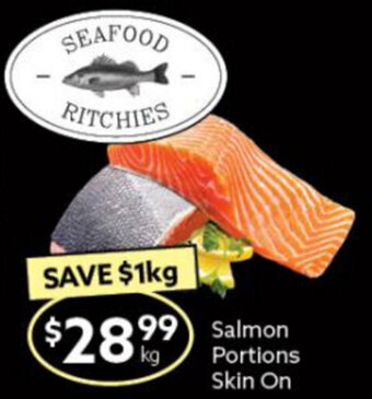 Ritchies Salmon Portions Skin On offer