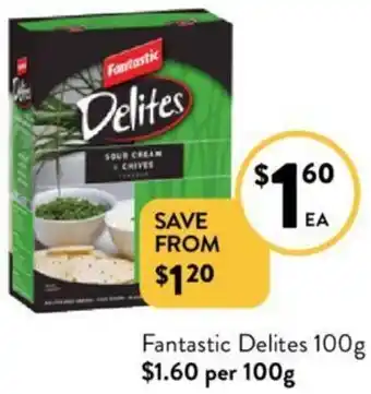 Foodworks Fantastic Delites 100g offer