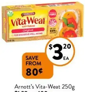 Foodworks Arnott's Vita-Weat 250g offer