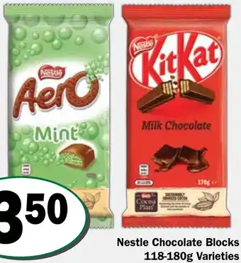 Friendly Grocer Nestle Chocolate Blocks 118-180g offer