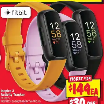 JB Hi-Fi Inspire 3 Activity Tracker offer