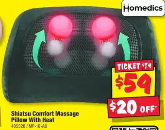 JB Hi-Fi Shiatsu Comfort Massage Pillow With Heat offer