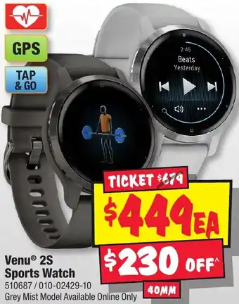 JB Hi-Fi Venu 2S Sports Watch offer