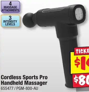 JB Hi-Fi Cordless Sports Pro Handheld Massager offer