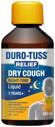 Discount Drug Stores Duro-Tuss Relief Dry Cough Night Time Liquid 200mL offer