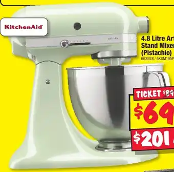 JB Hi-Fi 4.8 Litre Artisan Stand Mixer (Pistachio) offer