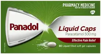 Discount Drug Stores Panadol Liquid Caps 80 Capsules offer