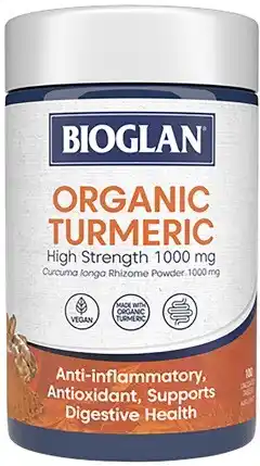 Discount Drug Stores Bioglan Organic Turmeric High Strength 1000mg 100 Tablets offer