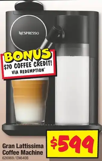 JB Hi-Fi Gran Lattissima Coffee Machine offer