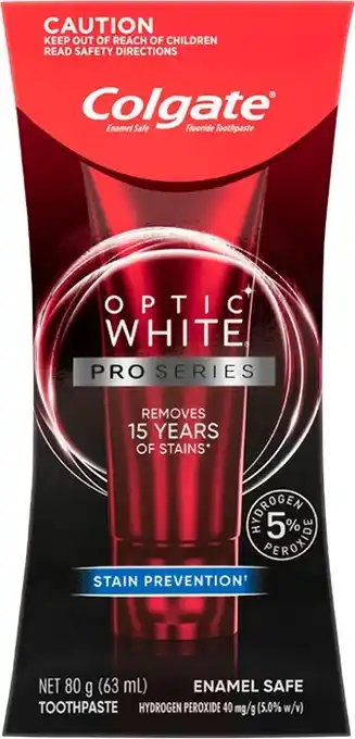 Discount Drug Stores Colgate Optic White Toothpaste Pro Series 5% 80g offer