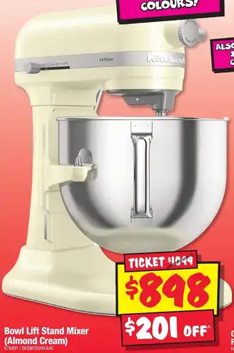 JB Hi-Fi Bowl Lift Stand Mixer (Almond Cream) offer