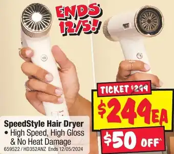 JB Hi-Fi SpeedStyle Hair Dryer offer