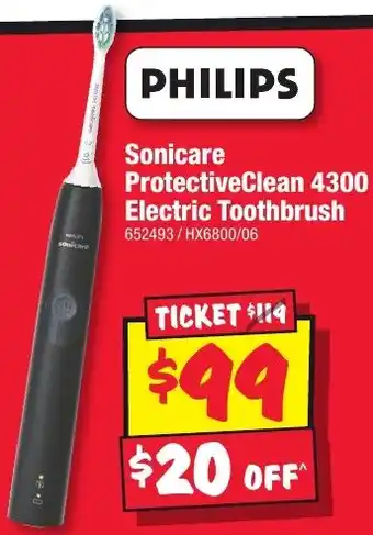 JB Hi-Fi Sonicare ProtectiveClean 4300 Electric Toothbrush offer