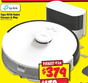 JB Hi-Fi Tapo RV30 Robot Vacuum & Mop offer