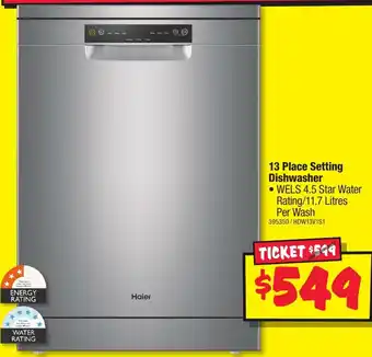 JB Hi-Fi 13 Place Setting Dishwasher offer