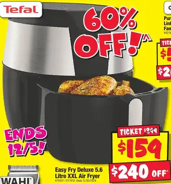 JB Hi-Fi Easy Fry Deluxe 5.6 Litre XXL Air Fryer offer