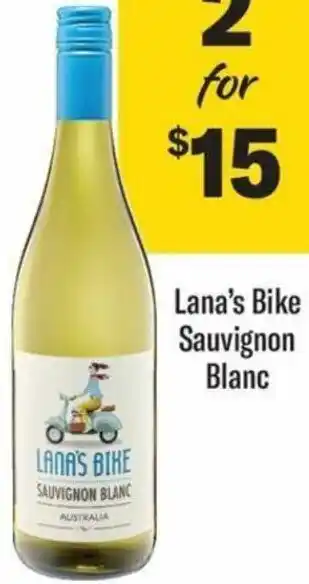 Liquorland Lana's Bike Sauvignon Blanc offer