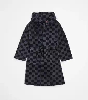 Boys Fleece Checkered Dressing Gown