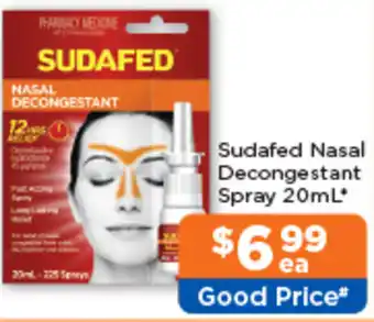 Good Price Pharmacy Sudafed Nasal Decongestant Spray 20mL offer