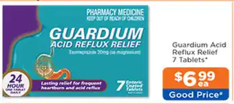 Good Price Pharmacy Guardium Acid Reflux Relief 7 Tablets offer