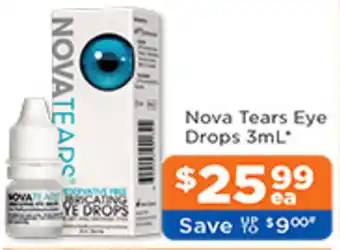 Good Price Pharmacy Nova Tears Eye Drops 3mL offer