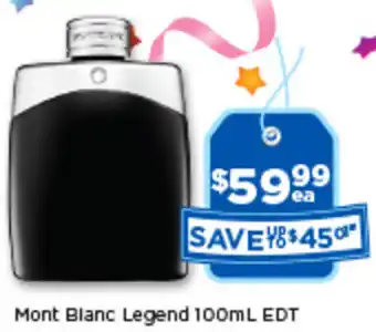 Good Price Pharmacy Mont Blanc Legend 100ml EDT offer