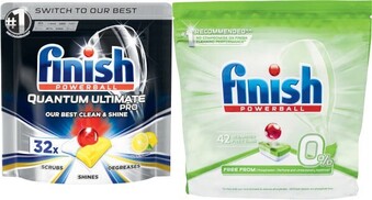 Coles Finish Quantum Ultimate Pro Dishwashing Tablets 32 Pack or 0% 42 Pack offer