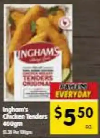 Spar Ingham's Chicken Tenders 400gm offer