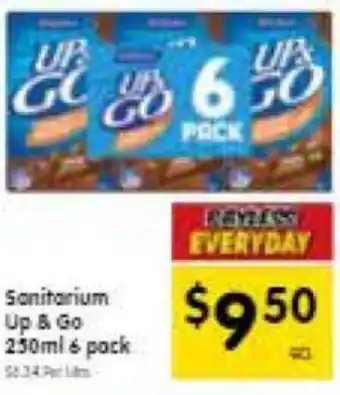 Spar Sanitarium Up & Go 250ml 6 pack offer