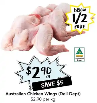 Drakes Australian Chicken Wings Deli Dept offer