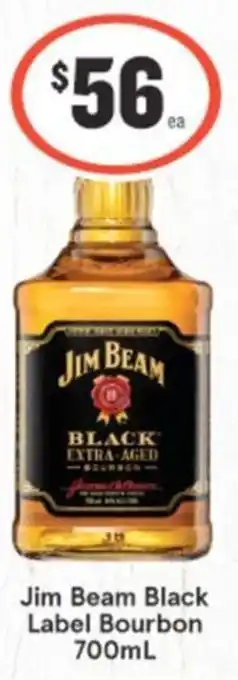 IGA Liquor Jim Beam Black Label Bourbon 700mL offer