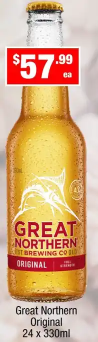 Liquor Stax Great Northern Original 24 x 330ml offer