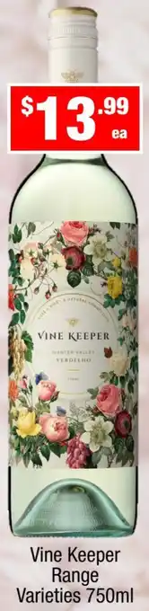 Vine Keeper Range Varieties 750ml
