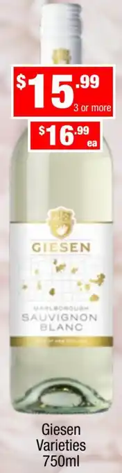 Liquor Stax Giesen Varieties 750ml offer