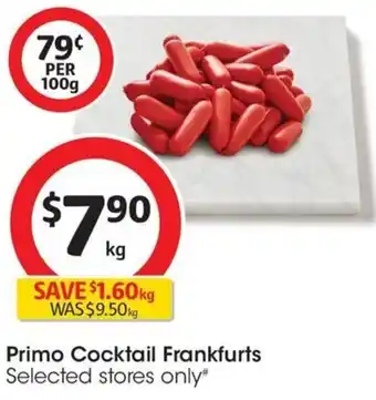Coles Primo Cocktail Frankfurts offer