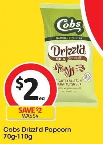 Coles Cobs Drizzl'd Popcorn 70g-110g offer